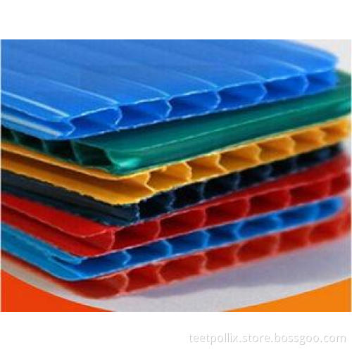White / Transparent PP Waterproof Corrugated Plastic Sheets